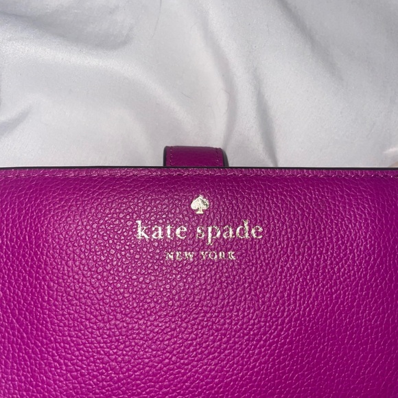 Kate Spade Fuchsia Bifold Leather Wallet - Picture 6 of 6